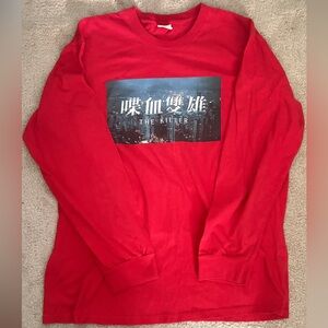 Supreme Red 'The Killer' Graphic Long Sleeve Tee